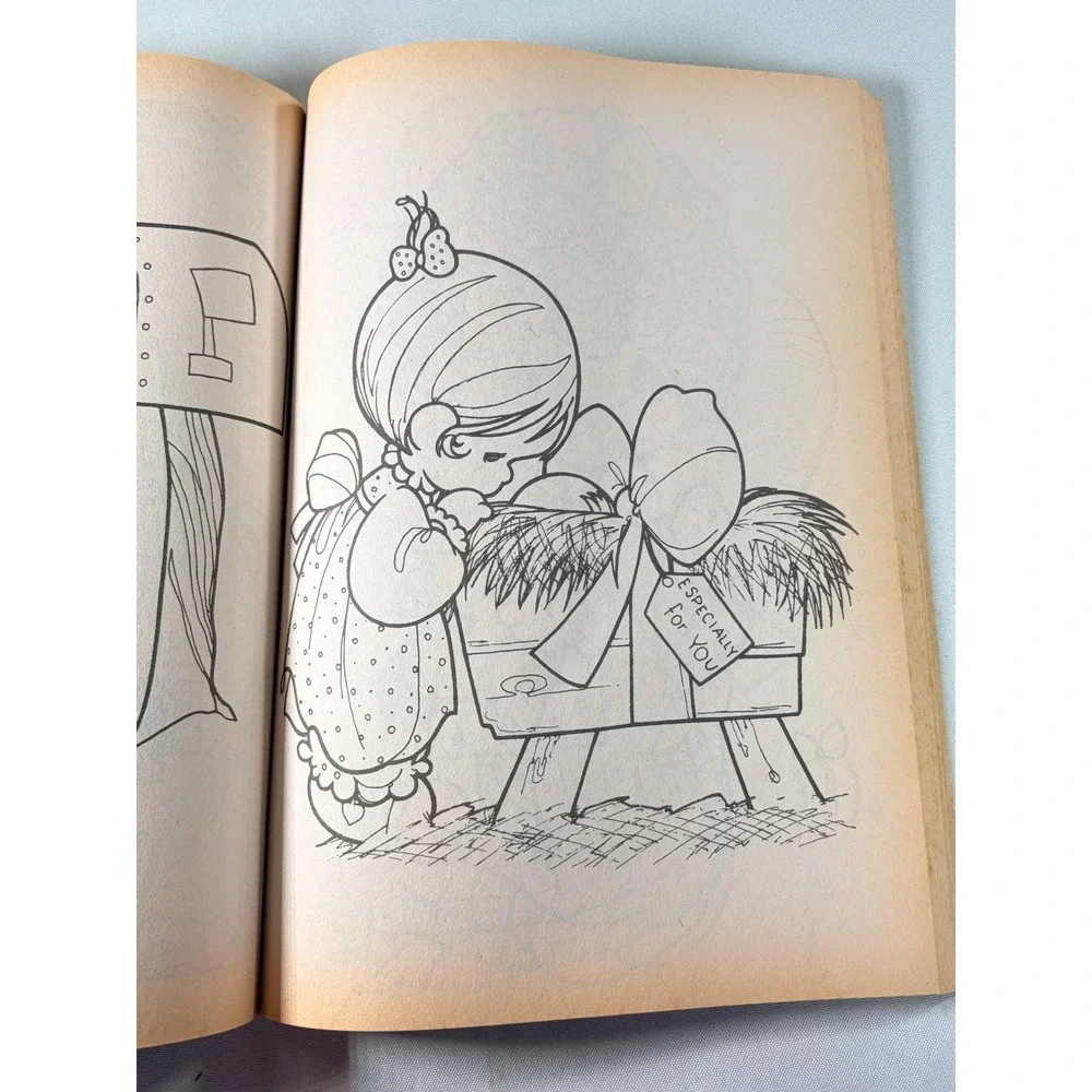 Precious Moments Caring and Sharing Coloring Book Merrigold Press Vintage 1980s